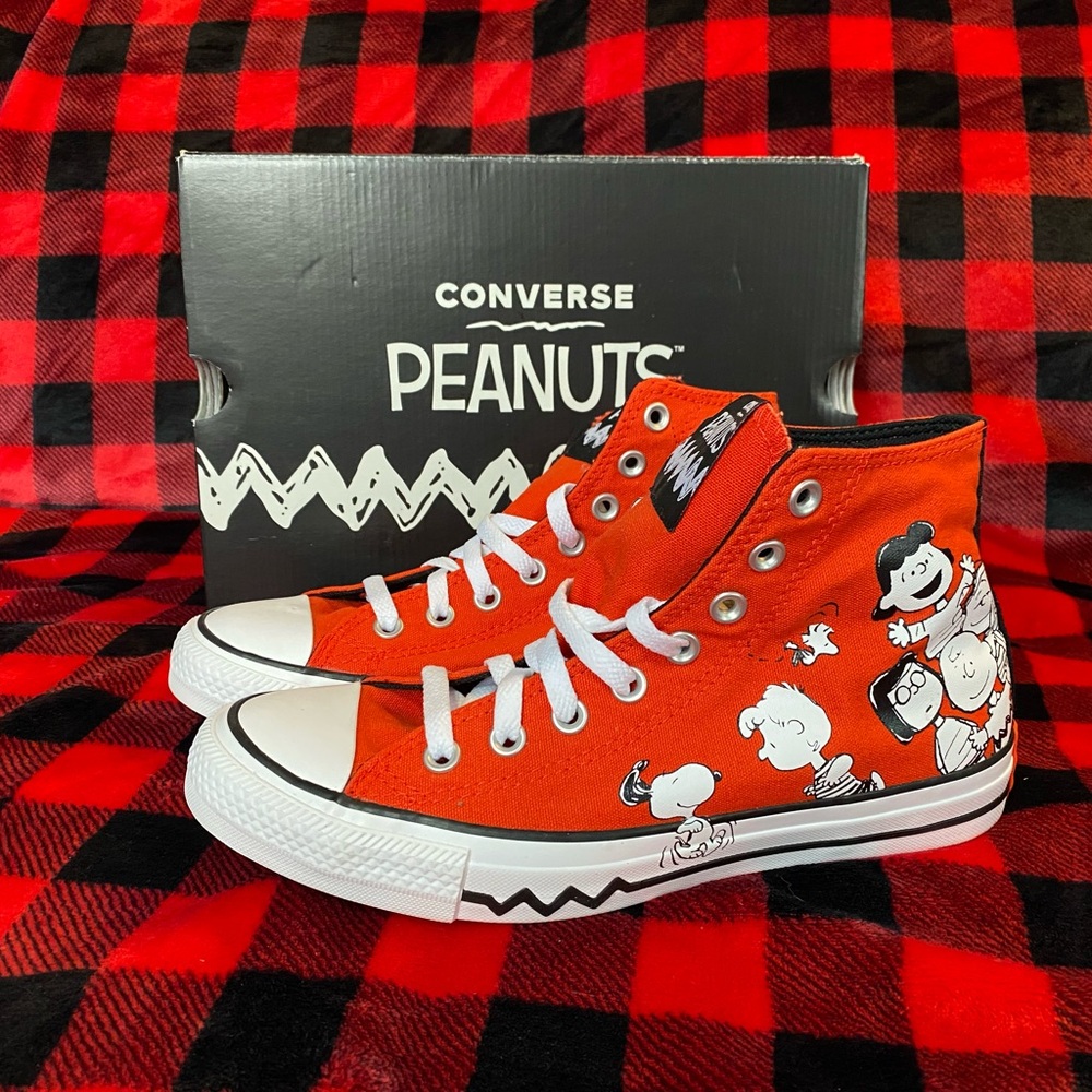 Brand New Peanuts Snoopy and Gang Converse Hightops